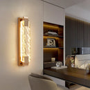 GobekUsa Crystal Wall Lamp for Living Room TV Background, Light Luxury Bedroom Bedside, Villa Stair