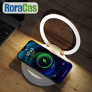 GobekUsa LED Night Light with 15W Wireless Charger - Bedroom Decor Nightlight & Eye Protection