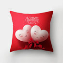 GobekUsa Love Heart Print Sofa Cushion Covers - Nordic Valentine's Day Wedding Decor Pillowcase