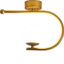 GobekUsa Gold Glass LED Ceiling Light Simple Home Decor Living Room Bedroom Fixture
