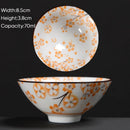 GobekUsa Blue & White Ceramic Kung Fu Tea Cup - Japanese Style Porcelain Sake Cups