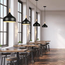 Black Wood Industrial Pendant Light
