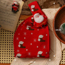 GobekUsa Christmas Knitted Apple Bag with Doll Handbag for Holiday Decoration and Children