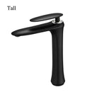 GobekUsa Black & White Brass Bathroom Faucet with Single Lever Control
