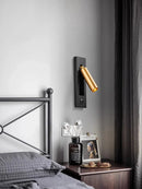 GobekUsa LED Wall Lamp with Switch, USB Port, Rotatable - Bedroom Reading Light
