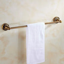GobekUsa Antique Bathroom Shelf Towel Rack Set with Bath Hardware & Toilet Brush Holder