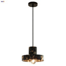 GobekUsa Black Terrazzo LED Pendant Lamp for Dining Living Room Staircase