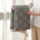 GobekUsa Geometric Tassel Blanket - Nordic Style Sofa Throw and Bohemian Decor Rug