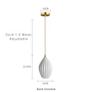 GobekUsa Elegance Ribbed Ceramic Pendant Lights for Dining Island, Living Room