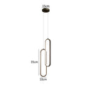 GobekUsa Black LED Pendant Light: Elegant Bedroom Hanging Lamp, Small Chandelier
