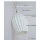 GobekUsa Elegance Ribbed Ceramic Pendant Lights for Dining Island, Living Room