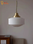 GobekUsa Brass Glass Pendant Lights LED E27 Gold Lustre Ceiling Lamp