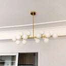 GobekUsa Glass Ball LED Chandelier Pendant Lamp, Modern Round Design for Home Decor Lighting