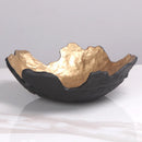 GobekUsa Golden Resin Fruit Bowl Tray for Home Decor and Storage