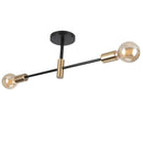 GobekUsa Industrial Chandelier: Modern Wrought Iron LED Ceiling Lamp for Home Decor