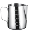 GobekUsa Latte Art Cup with Pull Needle, Measuring Scale, Milk Frother, Garland Mug