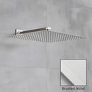 GobekUsa 16" Luxury Rain Shower Head with Wall Mounted Shower Arm - Bathroom Accessory