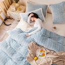 GobekUsa Coral Fleece Flannel Blanket: Cozy Single/Queen Size Little Quilt - Winter Office/Dorm Warmth