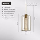 GobekUsa Industrial Glass Pendant Light for Living Room Kitchen Chandeliers