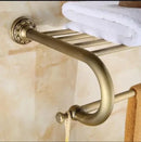 GobekUsa Carved Antique Bronze Brass Bathroom Accessories Set with Solid Bath Hardware