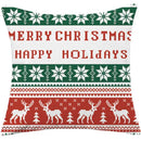 GobekUsa Christmas Cotton Linen Pillowcases - Decorative Sofa Cushion Cover in Various Sizes
