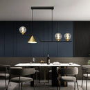 GobekUsa Linear Hanging Lamp Minimalist Chandelier Modern Nordic Dining Table Lantern