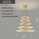 GobekUsa Acrylic Living Room Chandelier Pendant Light Fixture_LED Hanging Lamp