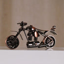 GobekUsa 14cm Retro Motorcycle Model Metal Figurine Home Decor & Toy