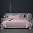 GobekUsa Burgundy Red Egyptian Cotton Bedding Set - Soft Silky Solid Color Luxe Duvet Cover, Sheet, Pillowcases