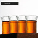 GobekUsa Japanese Walnut Tea Cup Set - High-Grade Glass Coffee & Flower Tea Cups