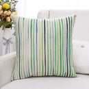 GobekUsa Green Plant Leaves Flower Linen Cushion Cover - Modern Sofa Throw Pillow Cover