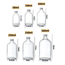 GobekUsa Clear Glass Beverage Bottles: Reusable for Juicing, Smoothies, Kombucha, Tea, Milk, and Wine