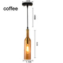 Nordic Glass Beer Bottle Pendant Light