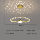 GobekUsa Cloud Flower LED Chandelier: Modern Starry Sky Decor for Kid's Bedroom and Study Hall
