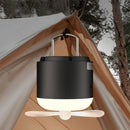 GobekUsa 4-in-1 Rechargeable LED Camping Lantern with Fan & Spray