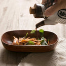 GobekUsa Japanese Style Solid Wood Dried Fruit Dish - Exquisite Tableware
