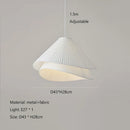 GobekUsa Cream Fabric LED Pendant Chandelier for Nordic Minimalist Home Decor