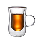 GobekUsa Double Glass Insulated Tea Cup Set - 80ml European Design
