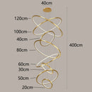 GobekUsa Nordic Home Decor Stair Chandelier Living Room Bedroom Dining Room Lighting
