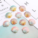 A fralia™ Colorful Pearl Shells Beach Decor Resin Cabochons Marine Style Embellishment