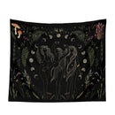 GobekUsa Botanical Witchy Tapestry: Hanging Boho Room Decor with Mushrooms and Snakes