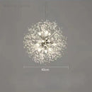 GobekUsa Dandelion Crystal Chandelier: Modern Nordic Style LED Pendant Light for Living Room