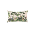GobekUsa Jungle Cartoon Print Velvet Cushion Cover - Hawaiian Decor for Sofa