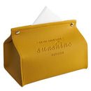 GobekUsa Leather Tissue Box Holder - Nordic Style Decor Storage Case