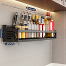 GobekUsa Double-Layer Kitchen Organizer Wall Spice Storage Rack