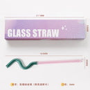 GobekUsa Glass Flower Handle Stir Bar for Coffee Cocktails Mixology and Home Parties