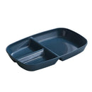GobekUsa Divided Dish Diet Plate with 3 Compartments, Microwave Safe Dinnerware for Adults