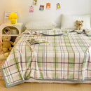 GobekUsa Cartoon Milk Velvet Blanket: Soft Coral Fleece Summer Sofa Cover & Queen Blanket