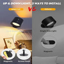 GobekUsa Double Head Wall Lamp: Touch Control, 360 Rotatable, USB Rechargeable Night Light