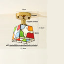 GobekUsa Amber Glass Ceiling Lamp Wood Nordic Modern Bedroom Bathroom Light